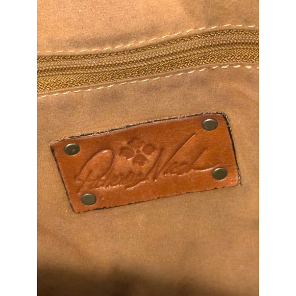 Patricia Nash Women’s Leather Poppy Top Zip Tote Bag Brown​​ - Picture 9 of 11